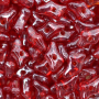 Contas de Murano Cascalho Opaline Vermelho Lustroso 9814 8x5mm