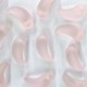 Contas de Murano Folha Dentinho Matte Rosa 70110 5x9mm