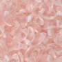 Contas de Murano Folha Dentinho Transparente Rosa 70120 5x9mm