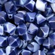 Contas de Murano Balao Mesclado Azul Branco 07334 8mm
