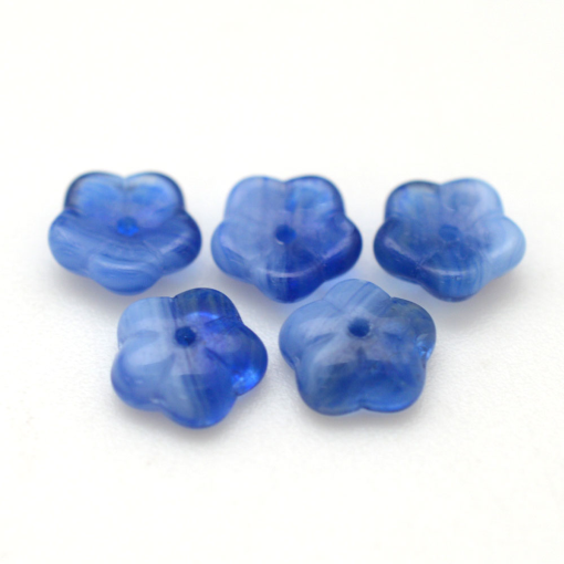 Contas de Murano Flor Azul Safira 9384 8mm