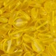 Contas de Murano Beetle Transparente Amarelo 80010 10x8mm