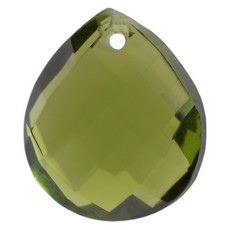 Pingente Mini Amêndoa Preciosa art. 41 Olivine 11x10mm