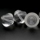 Contas de Murano Piao Transparente Cristal 00030 24x24mm
