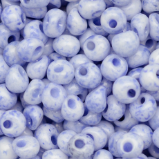 Miçanga Drops Jablonex Azul Mesclado 26331 8/0 = 2,9mm