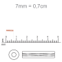 Canutilhos Jablonex Transparente T Lustroso Siam 96070 2 polegadas5mm