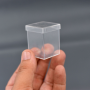 Potinho de Acrilico Quadrado Cristal 3X3X4,3cm