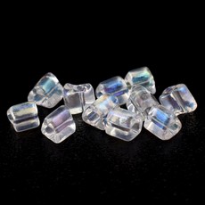 Vidrilhos Jablonex Triangular Cristal Transparente T Aurora Boreal 58205 2,5mm
