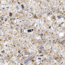 Vidrilho Jablonex Triangular Prata Transparente 78102 2,5mm