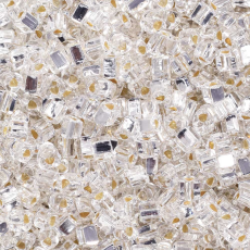 Vidrilho Jablonex Triangular Prata Transparente 78102 2,5mm