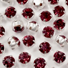 Strass Engrampado Prateado Strass Preciosa Siam SS20 = 4,6mm