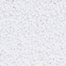 Miçanga Jablonex Branco Fosco 03050 15/0 = 1,5mm