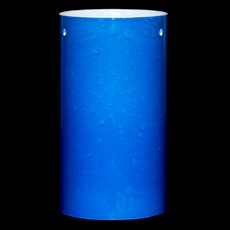 Cilindro Cupula de Vidro Azul 180x10mm