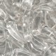 Contas de Murano Folha Dentinho Transparente Cristal 00030 6x16mm