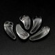 Contas de Murano Folha Dentinho Transparente Cristal 00030 6x16mm