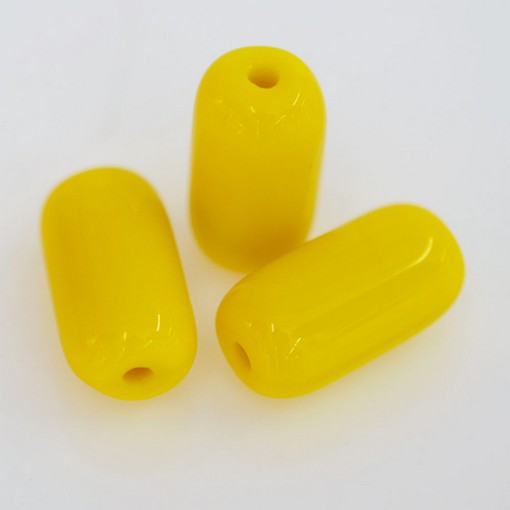 Contas de Murano Firma Fosca Amarelo 83130 20x11mm