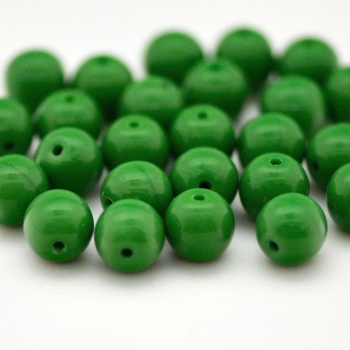 Contas de Porcelana Fosca Verde 53230 10mm