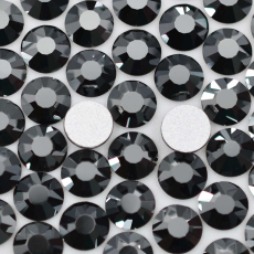 Strass Chaton Base Reta (Sem Cola) Preciosa Jet Hematite SS20=4,6mm