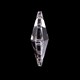 Quadrado Lapidado Asfour 2024 4 Furos Diagonais Cristal 28mm