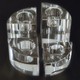 Porta Vela de Vidro LDI Cristal Diametro 12mm 4 Velas