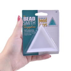 Bandeja Plástica Triangular para Contas 7,7 cm