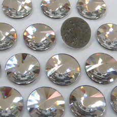 Strass Rivolli Base Reta com cola Hot Fix Preciosa art. 43811301 Cristal 10mm