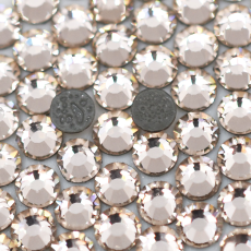 Strass Chaton Base Reta (Com Cola) Preciosa Gold Quartz SS16 = 3,8mm