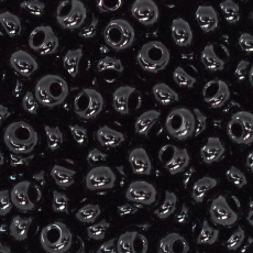 Miçanga Jablonex Preto Fosco 23980 6/0 = 4,1mm