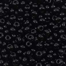 Miçanga Jablonex Preto Fosco 23980 6/0 = 4,1mm