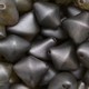Contas de Murano Pingo Cinza Metalizado 8431 12mm