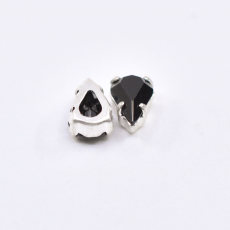 Engrampado Supreme Prateado Gota Jet 10x6mm