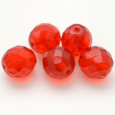 Cristal Transparente Vermelho Claro 90060 10mm