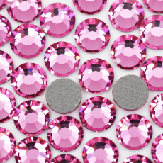 Strass Chaton Base Reta (Com Cola) Preciosa  Rose SS8 = 3,8mm