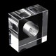 Cubo Box Lapidado art. 34 LDI 120 Cristal 35x35x15mm