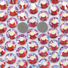 Strass Chaton Base Reta (Com Cola) Preciosa Rose AB SS16 = 3,8mm