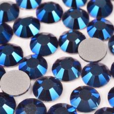 Strass Chaton Base Reta (Sem Cola) Preciosa Cristal Blue Flare SS16 = 3,8mm