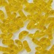 Contas de Murano Meia Lua Transparente Amarelo 80020 15mm