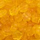 Contas de Murano Margarida Transparente Amarelo 80030 10mm