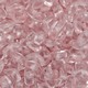 Contas de Murano Meia Lua Transparente Rosa 70110 15mm