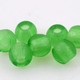 Contas de Porcelana Transparente Verde 5011 4mm