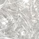 Contas de Murano Folha Dentinho Transparente Cristal 00030 18mm