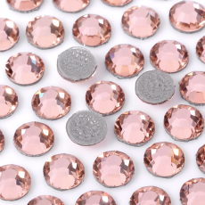 Strass Chaton Base Reta (Com Cola) Preciosa Cristal Apricot SS10 = 2,7mm
