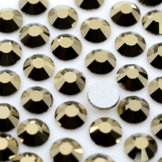 Strass Chaton Base Reta (Sem Cola) Preciosa Cristal Starlight Gold SS34 = 7mm