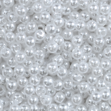 Pérola Plástica ABS Supreme Branco Gelo 3mm