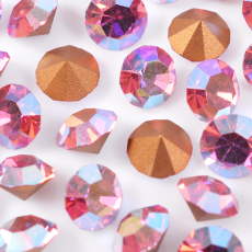 Strass Mc Chaton Preciosa art. 431 111 11 Rose Aurora Boreal SS20 = 4,6mm