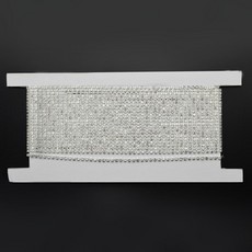 Corrente de Strass Prateado Preciosa® Cristal com Base Metal SS14 = 3,5mm