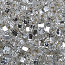 Vidrilho Jablonex Triangular Prata Transparente 78102 2,5mm