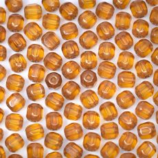 Cristal Edla Topaz Dourado 5mm
