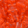 Contas de Murano Margarida Transparente Laranja 9003 12x14mm