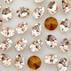 Strass Conico Collection Gold Quartz SS 18  4,20mm